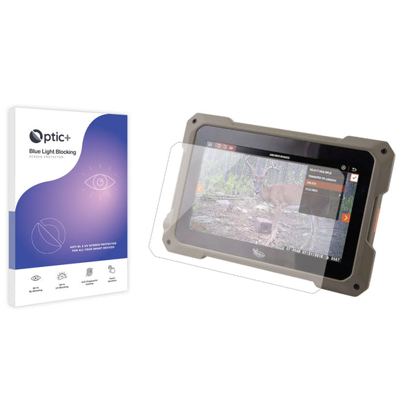 Optic+ Blue Light Blocking Screen Protector for Wildgame Innovations VU70 Trail Tablet