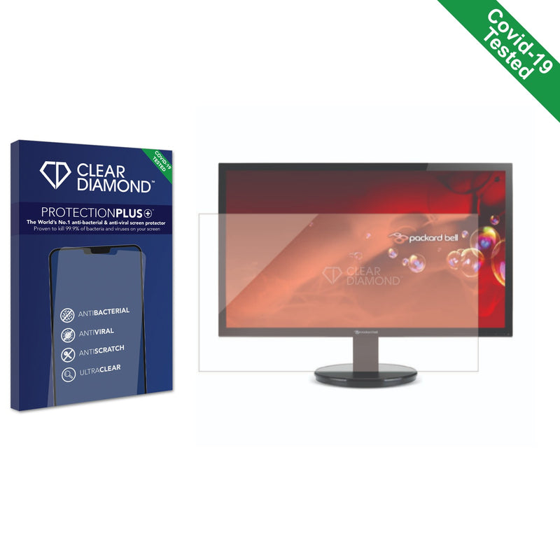 Clear Diamond Anti-viral Screen Protector for Packard Bell Viseo193DXb