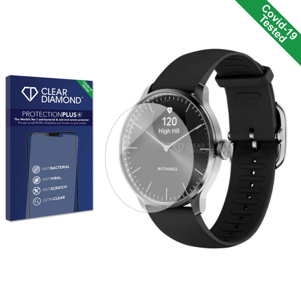 Clear Diamond Anti-viral Screen Protector for Withings ScanWatch Light