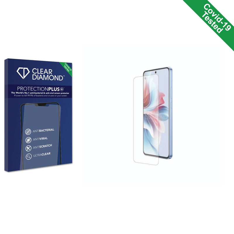 Clear Diamond Anti-viral Screen Protector for Oppo F25 Pro