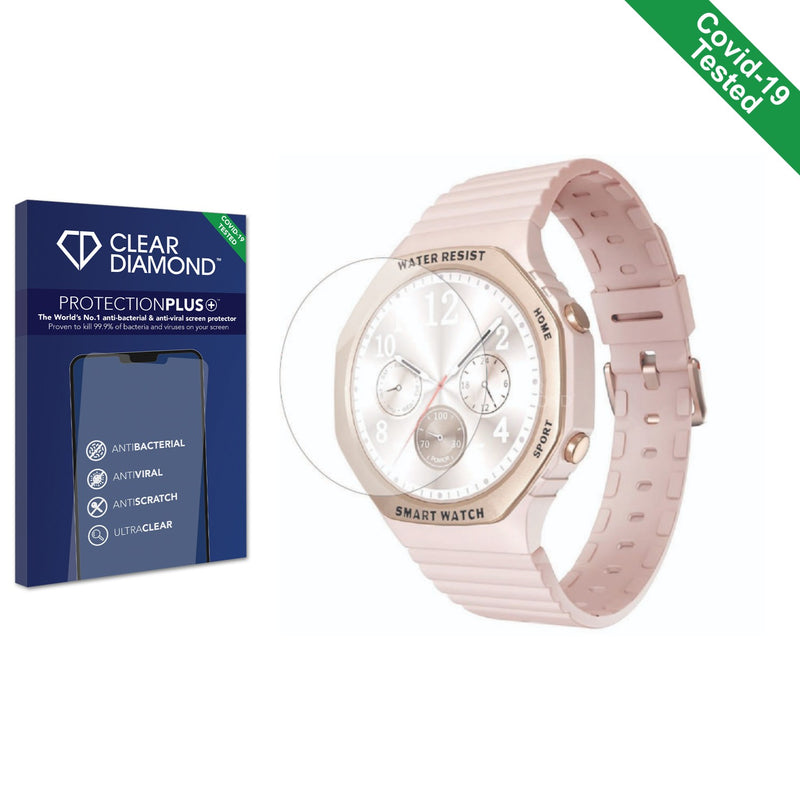 Clear Diamond Anti-viral Screen Protector for Mutoy Smartwatch 1.32"