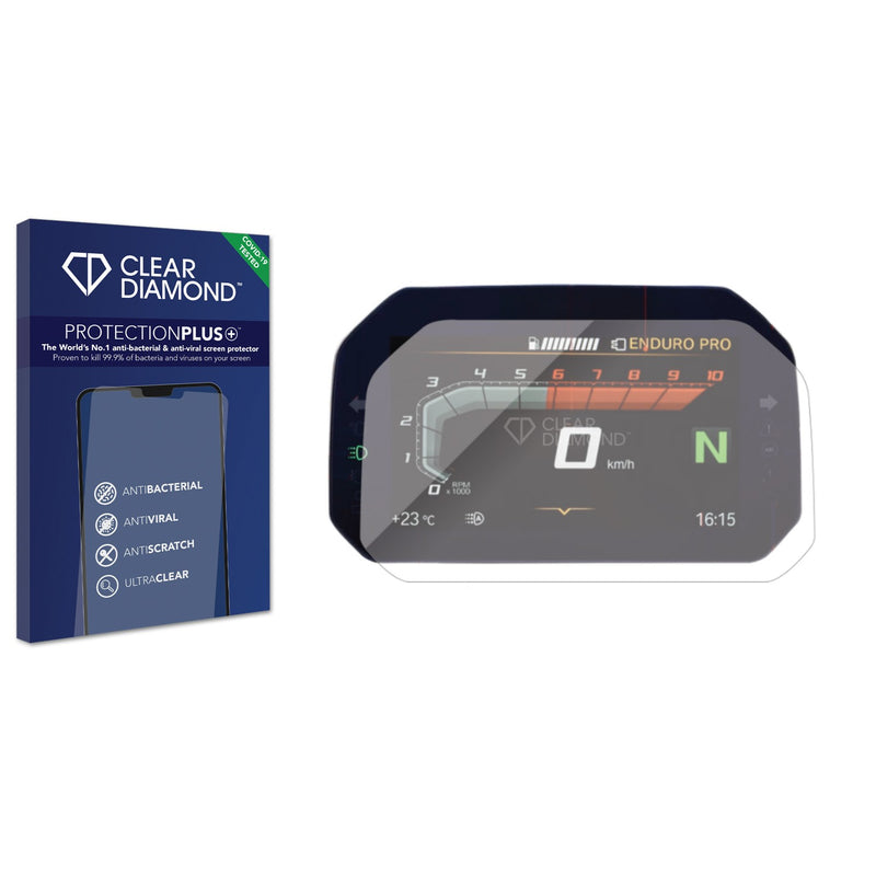 Anti-bacterial Screen Protector for BMW R 1250 RS 2019 Connectivity TFT 6.5