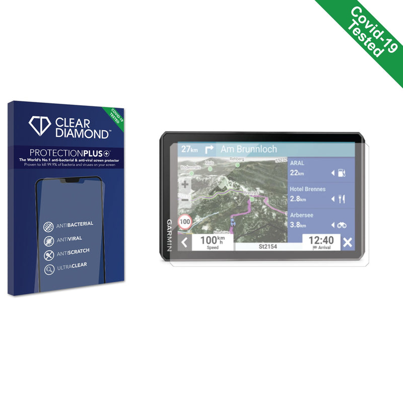 Clear Diamond Anti-viral Screen Protector for Garmin Zumo XT2