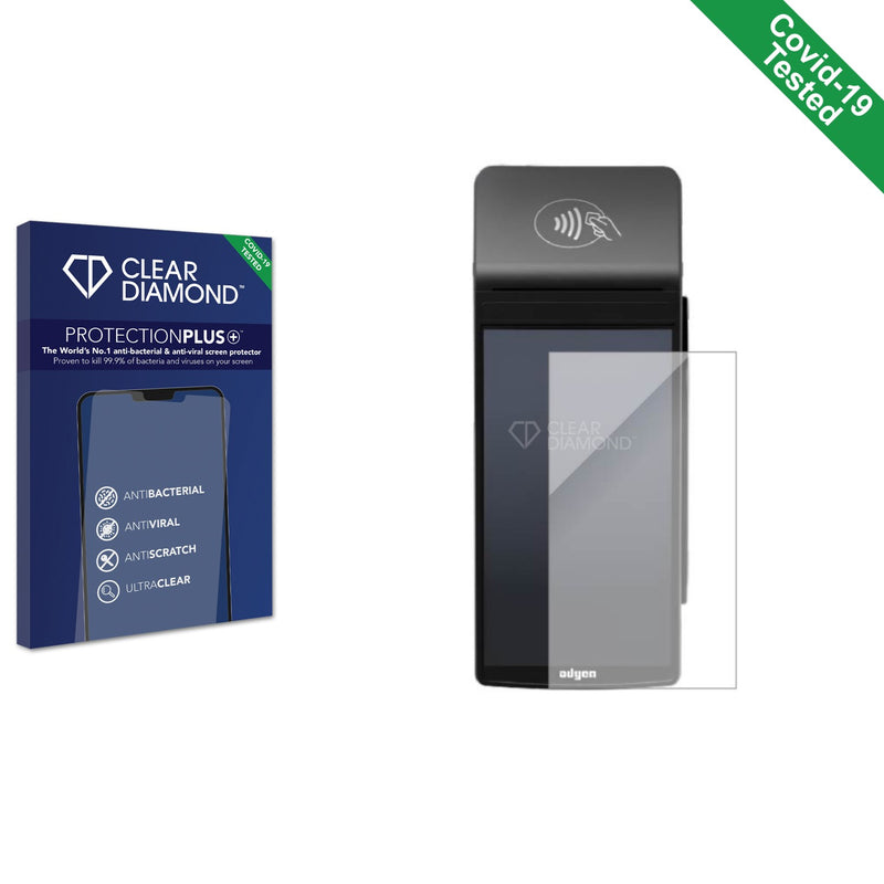 Clear Diamond Anti-viral Screen Protector for Adyen S1E2L