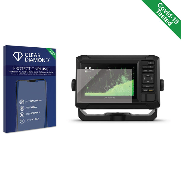 Clear Diamond Anti-viral Screen Protector for Garmin UHD2 5" Chartplotter 