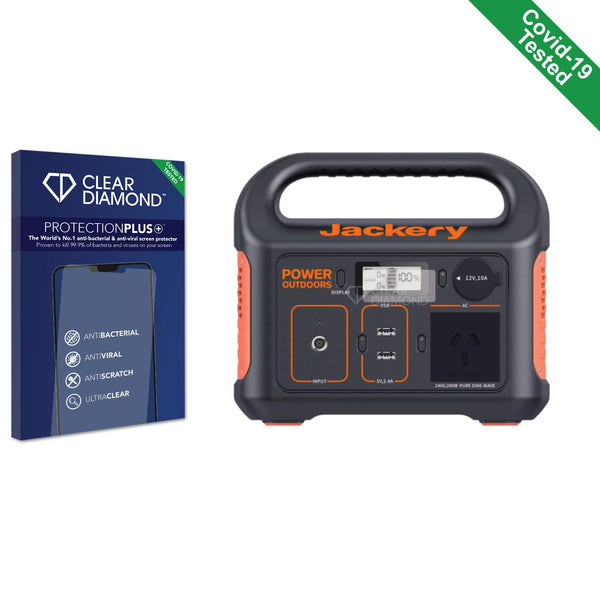 Clear Diamond Anti-viral Screen Protector for Jackery Explorer 240 Portable Power Station