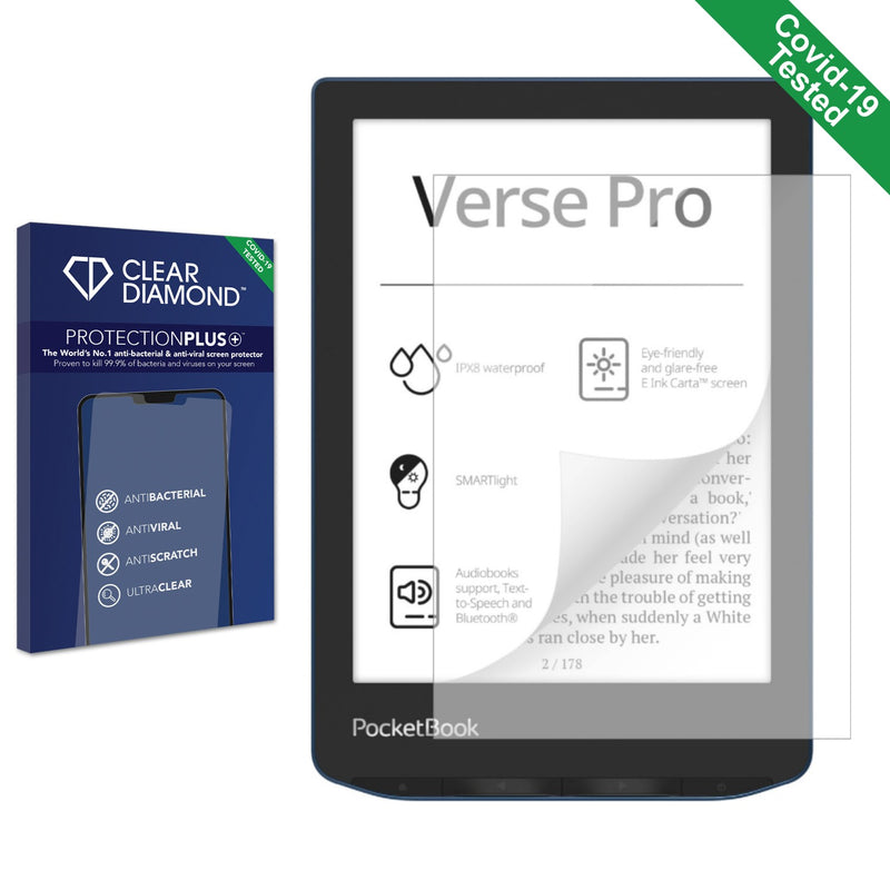 Clear Diamond Anti-viral Screen Protector for PocketBook Verse Pro