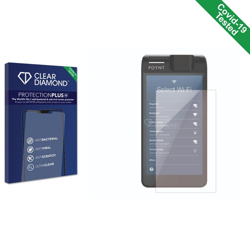 Clear Diamond Anti-viral Screen Protector for Poynt 5