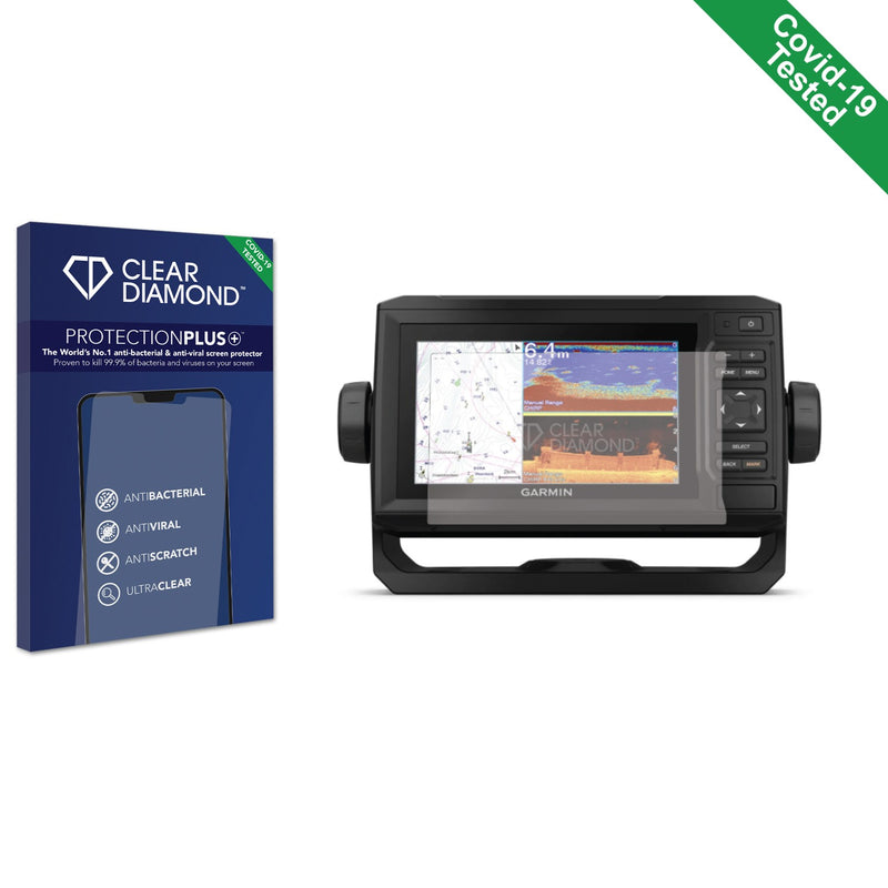 Clear Diamond Anti-viral Screen Protector for Garmin ECHOMAP UHD 65cv