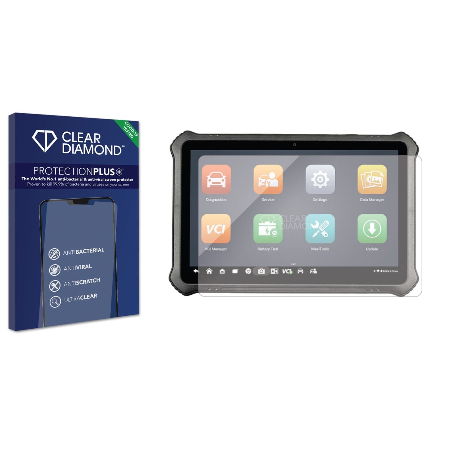 Clear Diamond Anti-viral Screen Protector for Otofix D1 lite - ScreenShield