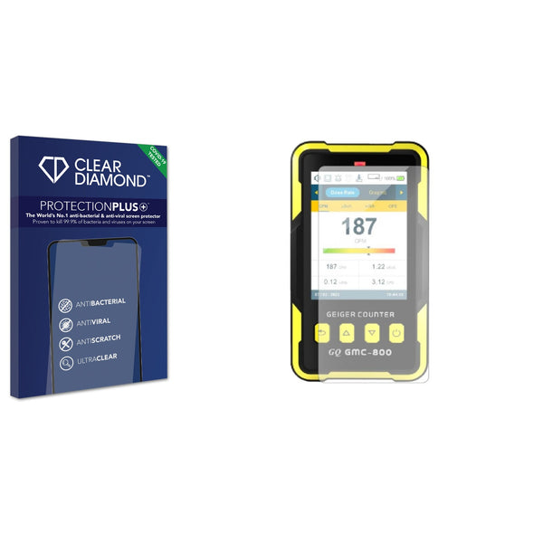 Anti-bacterial Screen Protector for GQ Electronics GMC-800 Geiger Counter