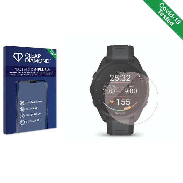 Clear Diamond Anti-viral Screen Protector for Garmin Forerunner 165 Music