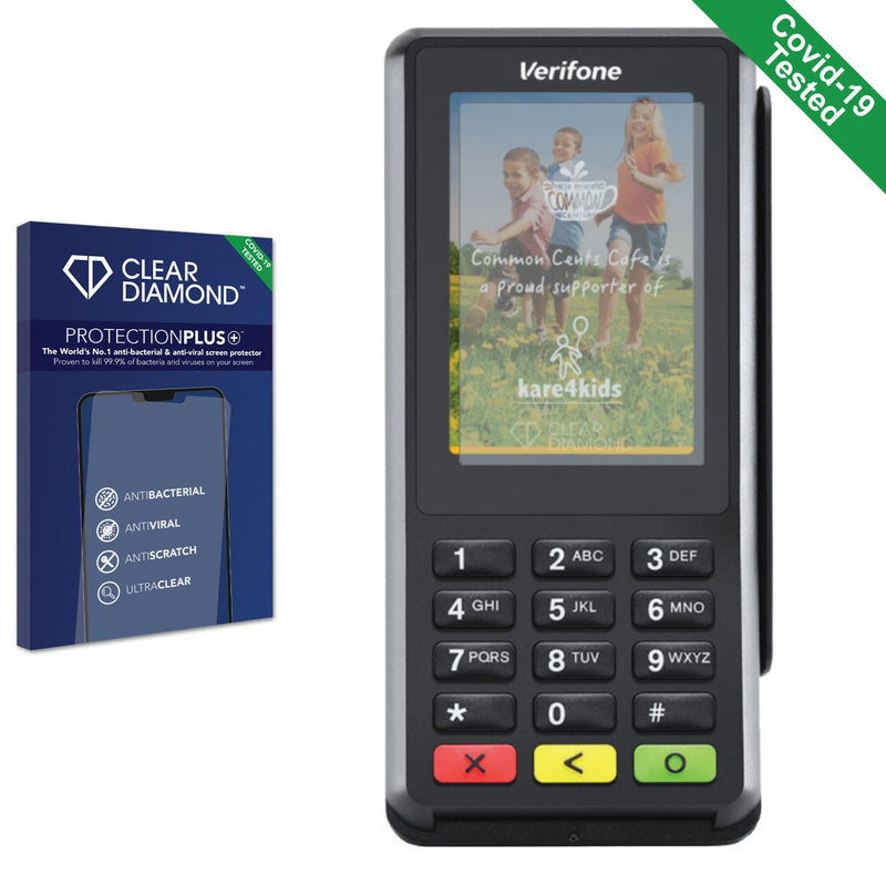 Clear Diamond Anti-viral Screen Protector for Verifone P400