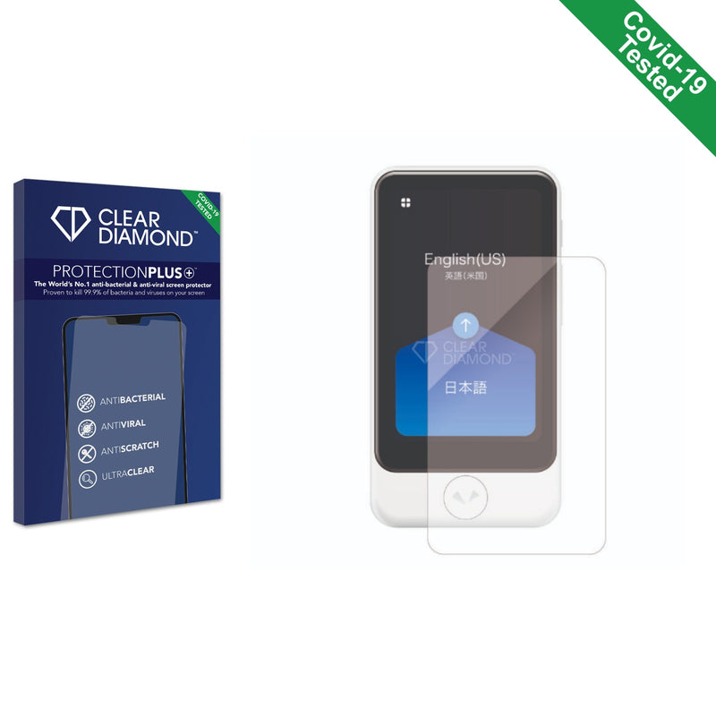 Clear Diamond Anti-viral Screen Protector for Pocketalk Plus