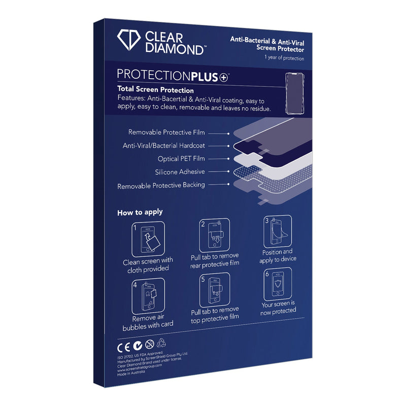 Clear Diamond Anti-viral Screen Protector for HP 15.6 inch Silver