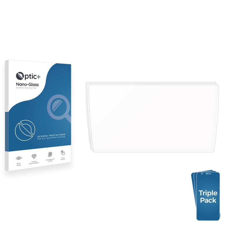3pk Optic+ Nano Glass Screen Protectors for Volkswagen Tiguan R-Line Discover Pro Max 15