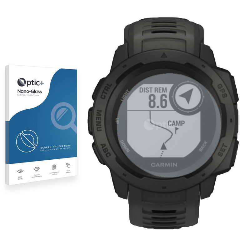 Optic+ Nano Glass Screen Protector for Garmin Instinct