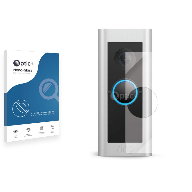 Optic+ Nano Glass Screen Protector for Ring Video Doorbell Pro 2