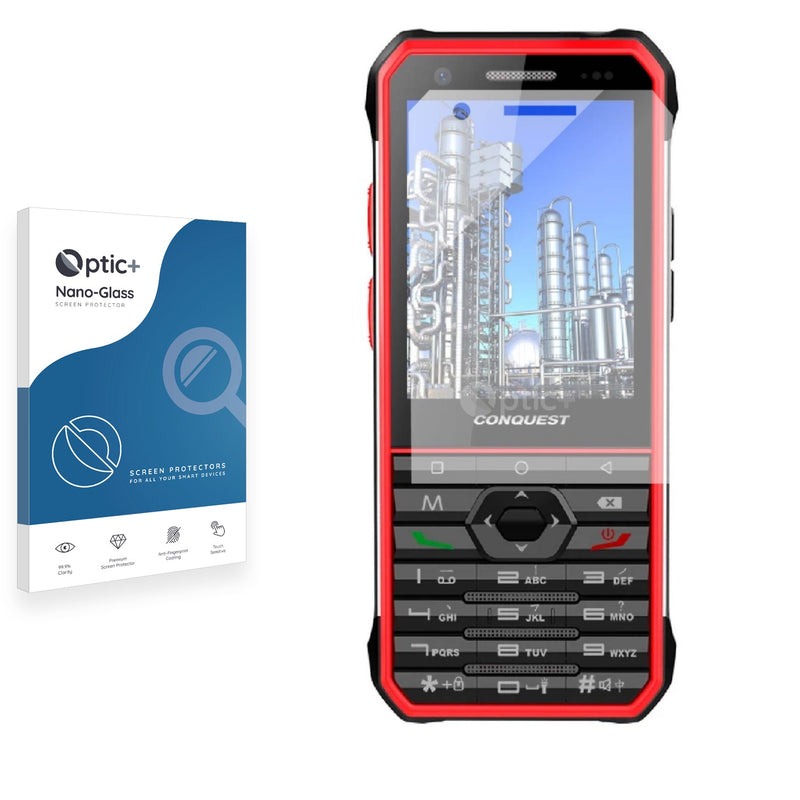 Optic+ Nano Glass Screen Protector for Conquest F3