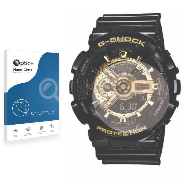 Optic+ Nano Glass Screen Protector for Casio G-Shock GA-110GB-1A