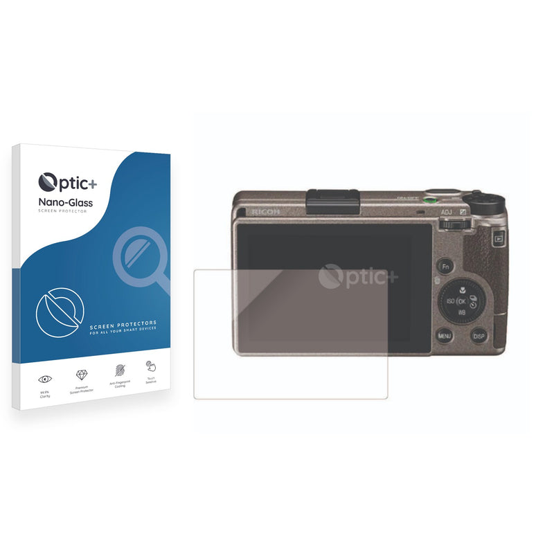 Optic+ Nano Glass Screen Protector for Ricoh GR IIIx HDF