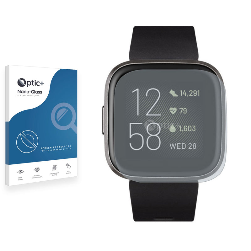 Optic+ Nano Glass Screen Protector for Fitbit Versa 2