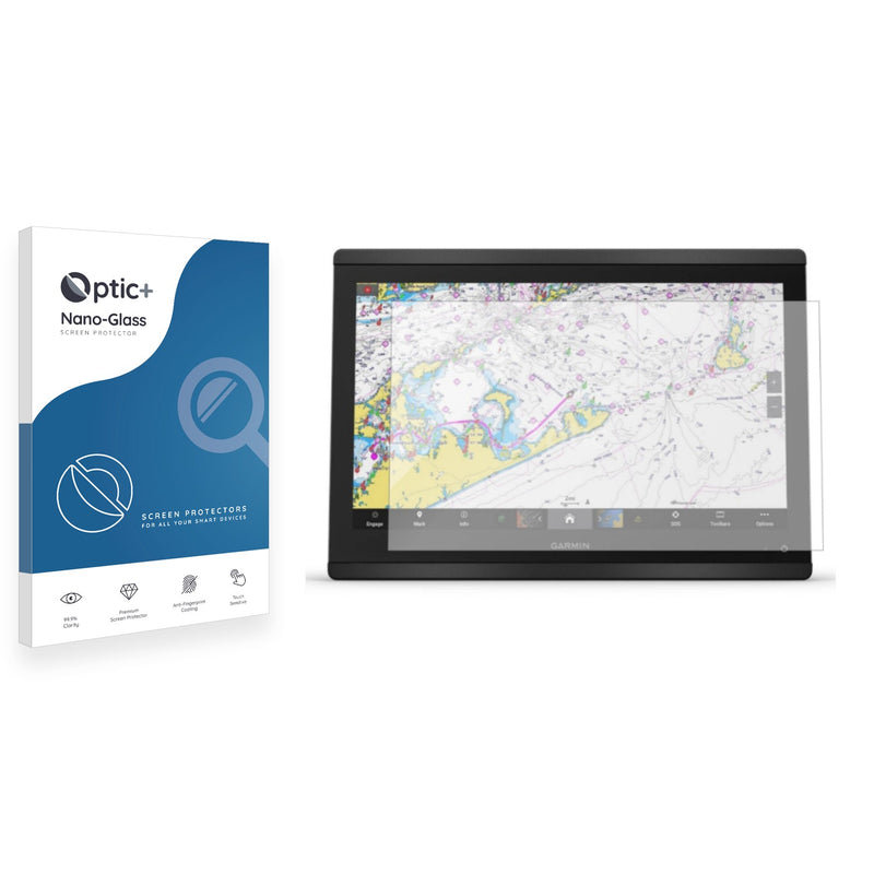 Optic+ Nano Glass Screen Protector for Garmin GPSMAP 8616