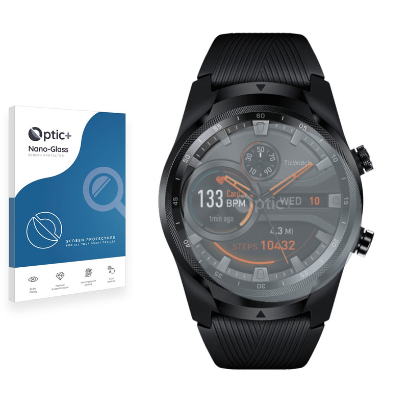 Optic+ Nano Glass Screen Protector for Mobvoi Ticwatch Pro 2019