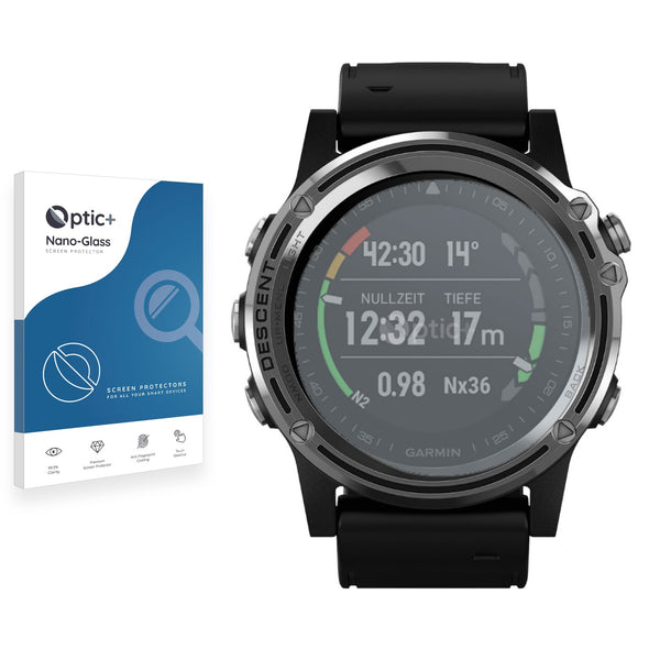 Optic+ Nano Glass Screen Protector for Garmin Descent Mk1