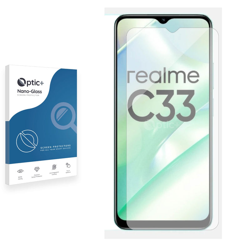 Optic+ Nano Glass Screen Protector for realme C33 2023