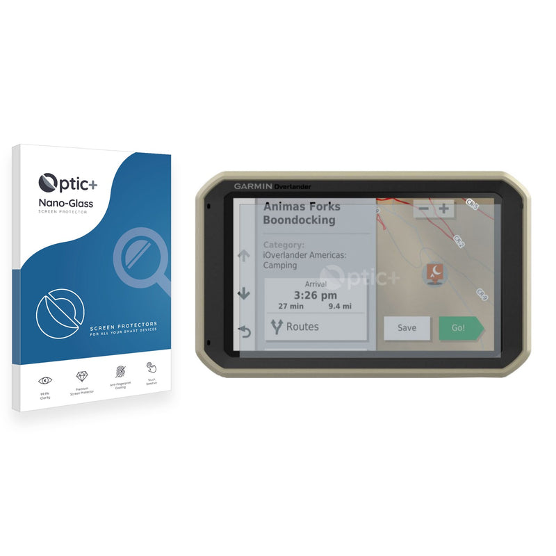 Optic+ Nano Glass Screen Protector for Garmin Overlander