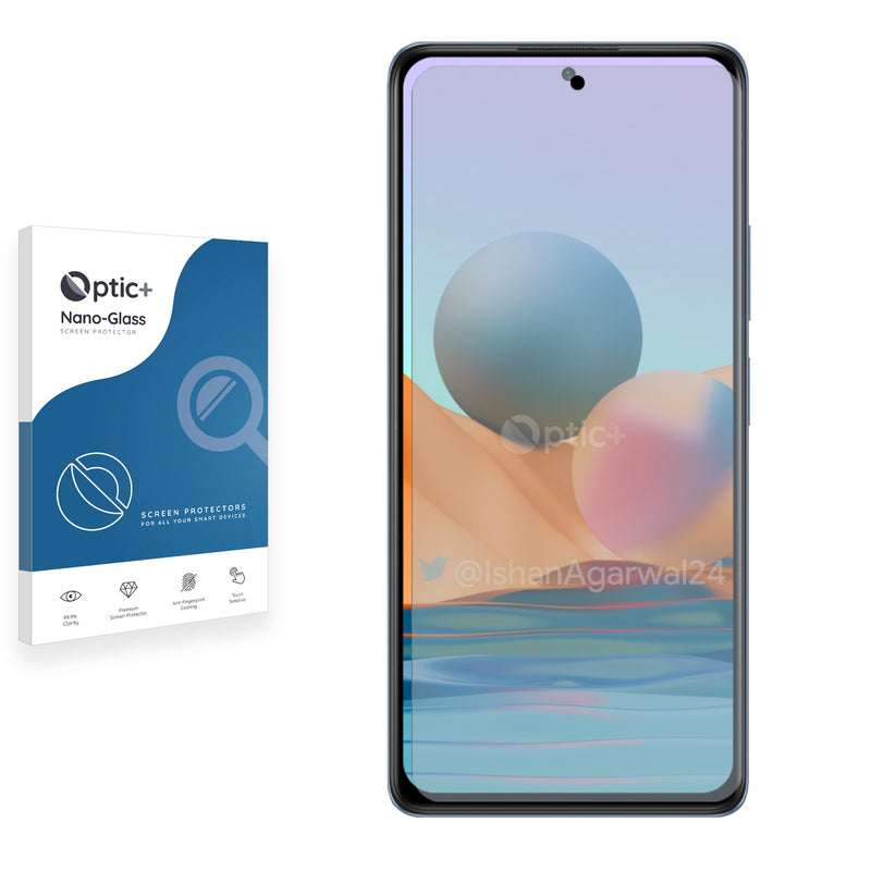 Optic+ Nano Glass Screen Protector for Xiaomi Redmi Note 10 Pro Max