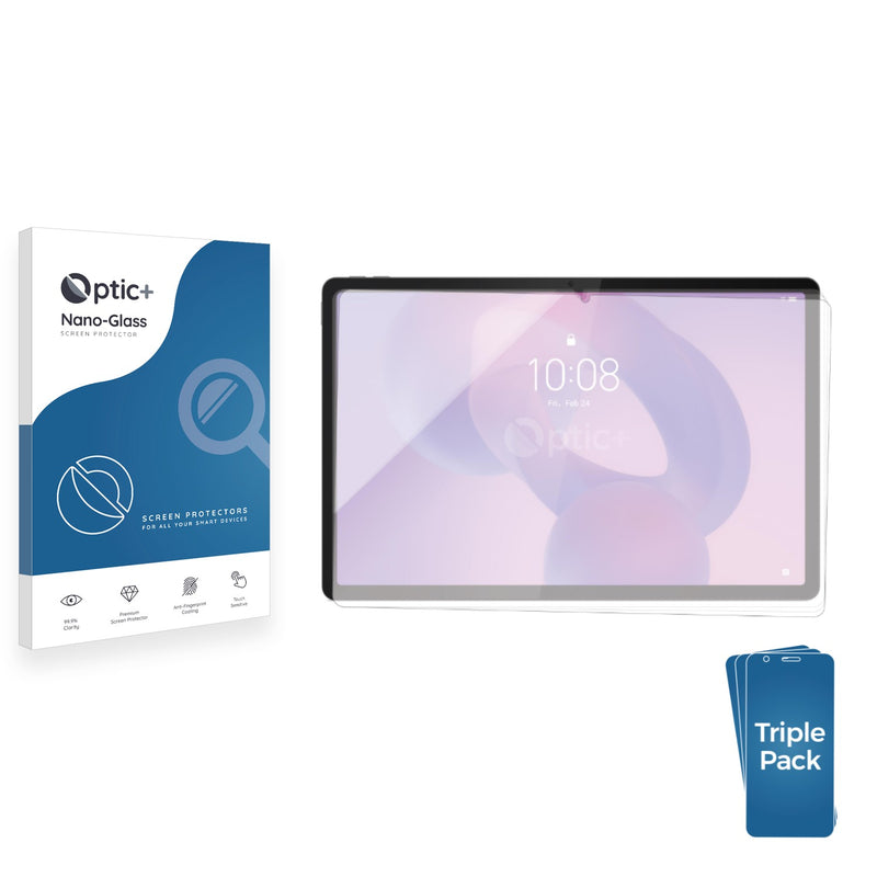 3-pack of Nano Glass screen protectors for Lenovo Idea Tab Pro 12.7"
