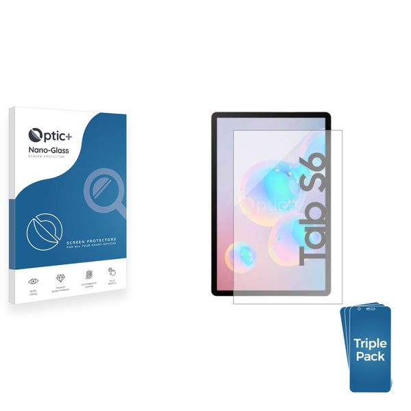 3pk Optic+ Nano Glass Screen Protectors for Samsung Galaxy Tab S6