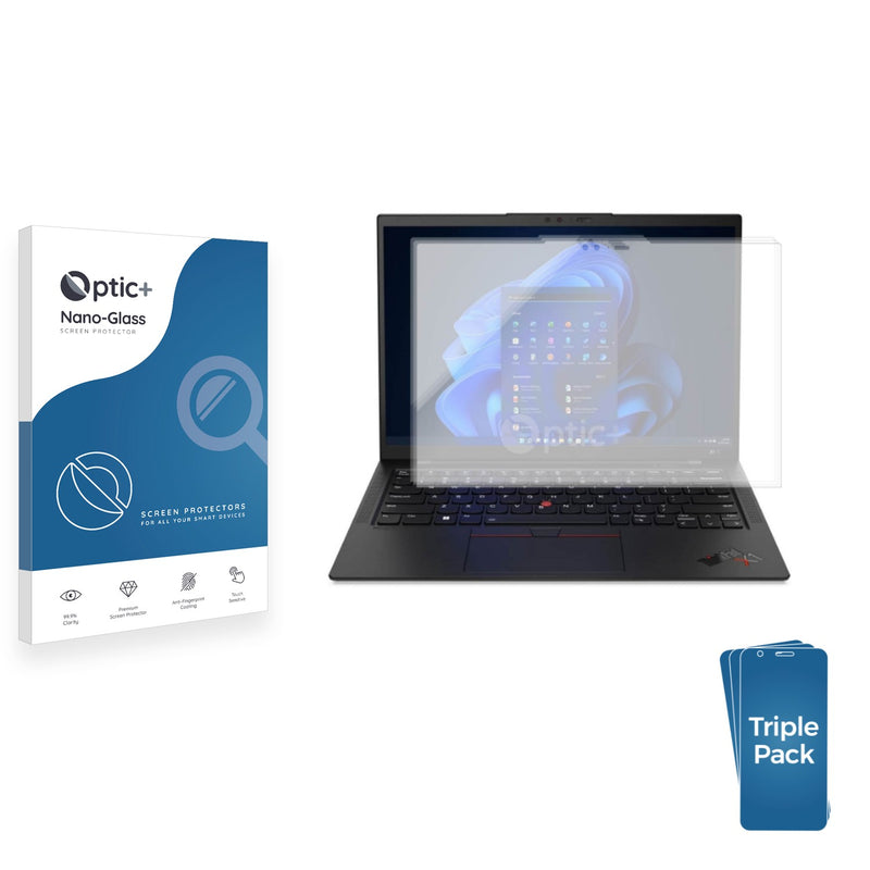 3-pack of Nano Glass screen protectors for Lenovo ThinkPad X1 2-in-1 Gen 10 14