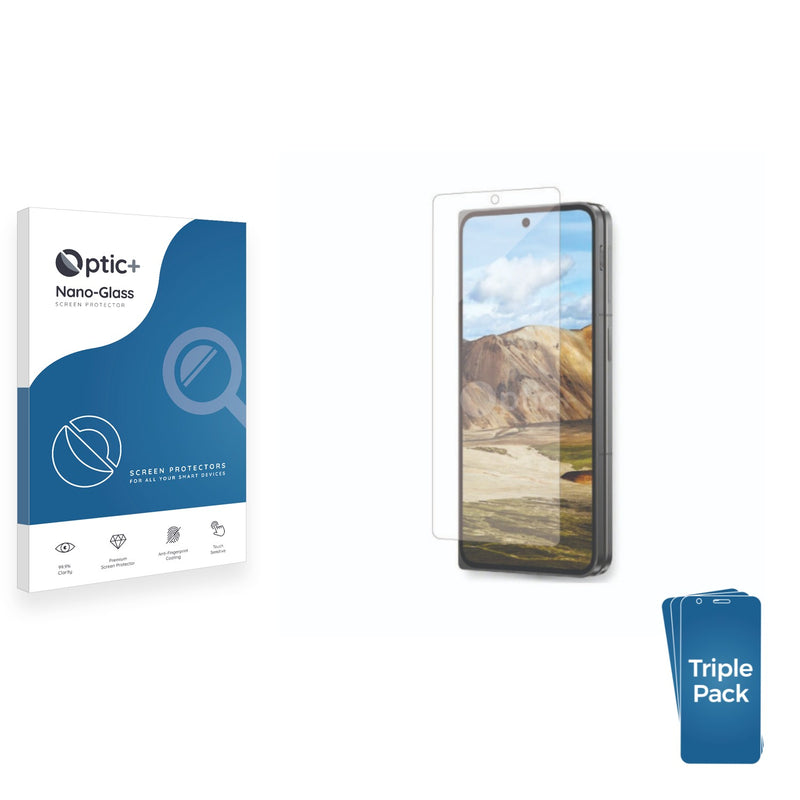 3pk Optic+ Nano Glass Screen Protectors for Oppo Find N3