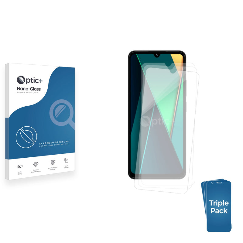 3-pack of Nano Glass screen protectors for Xiaomi Poco C75