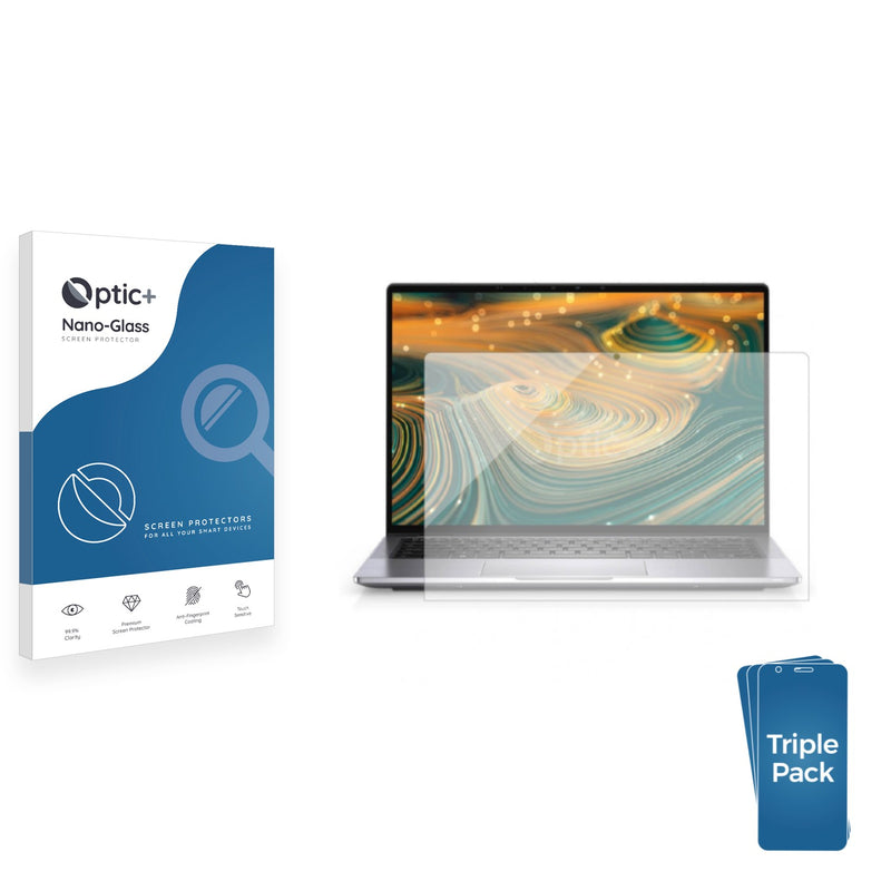 3-pack of Nano Glass screen protectors for Dell Latitude 7420 2-in-1 Touch