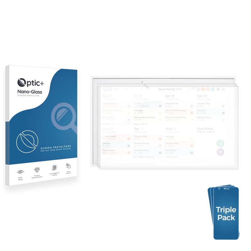 3-pack of Nano Glass screen protectors for Skylight 15" Smart Family Calendar