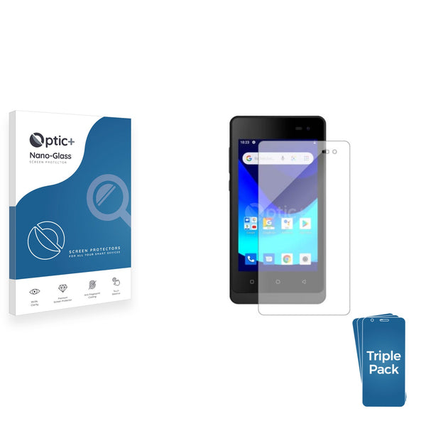 3-pack of Nano Glass screen protectors for Logicom Wave 2