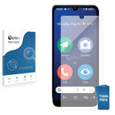 3pk Optic+ Nano Glass Screen Protectors for Doro 8210
