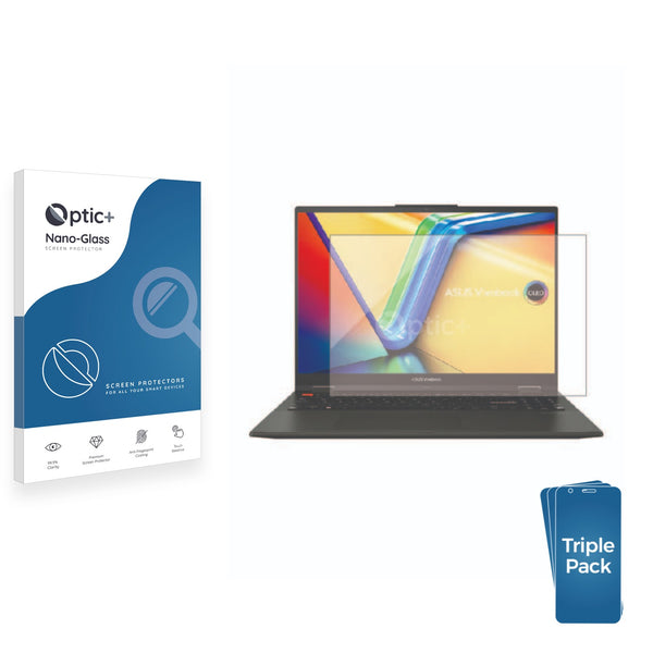 3pk Optic+ Nano Glass Screen Protectors for ASUS Vivobook S 16 Flip TN3604