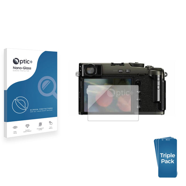 3pk Optic+ Nano Glass Screen Protectors for FujiFilm X-Pro3