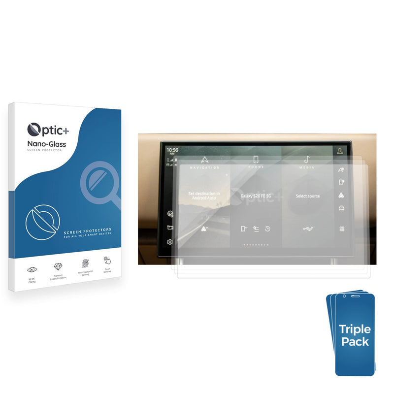 3-pack of Nano Glass screen protectors for 2025 Land Rover Range Rover Sport 14"