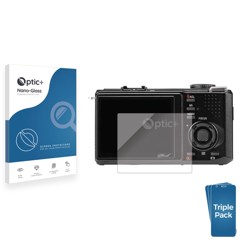 3pk Optic+ Nano Glass Screen Protectors for Sigma DP3 Merrill