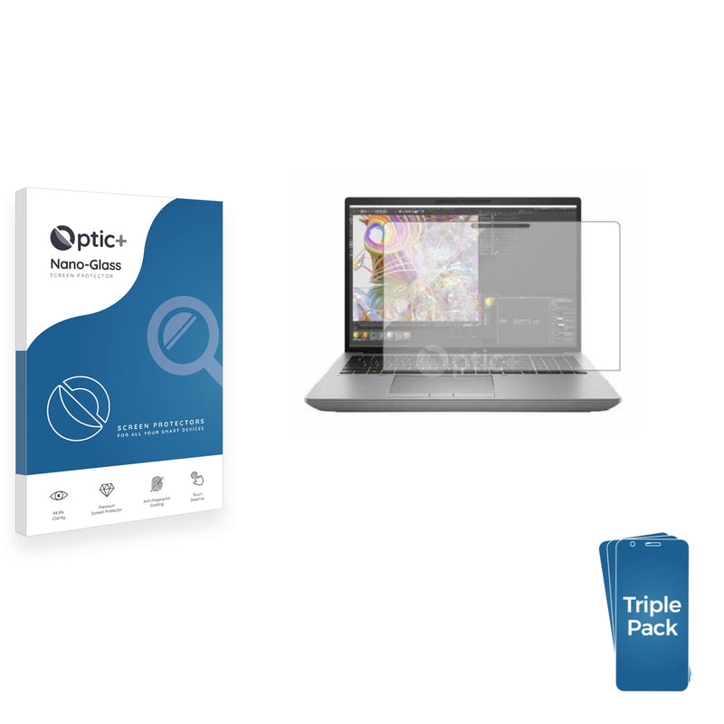 3-pack of Nano Glass screen protectors for HP ZBook Fury 16 G9