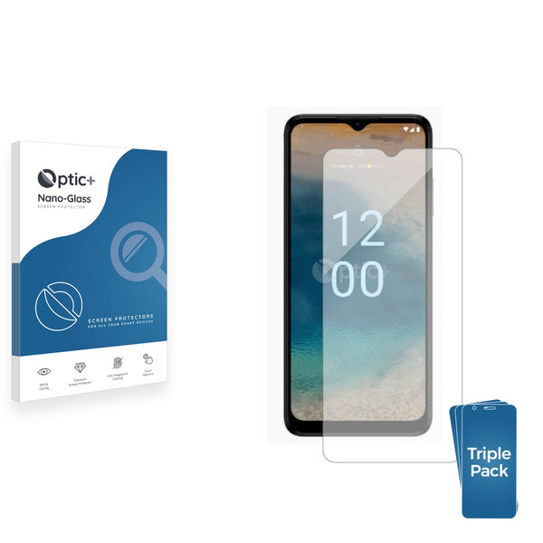 3pk Optic+ Nano Glass Screen Protectors for Nokia G22