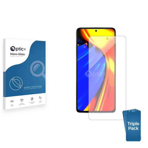 3pk Optic+ Nano Glass Screen Protectors for Xiaomi Poco F4