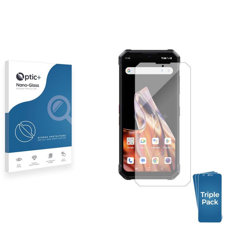 3-pack of Nano Glass screen protectors for Fossibot F106 Pro