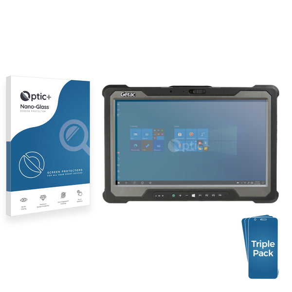 3pk Optic+ Nano Glass Screen Protectors for Getac A140